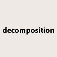 decomposition是什么意思