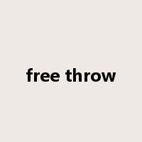 free throw是什么意思