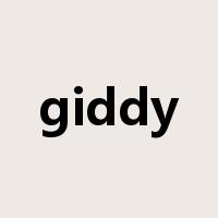 giddy是什么意思
