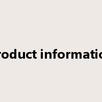 product information是什么意思