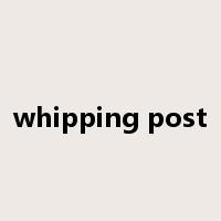 whipping post是什么意思