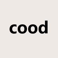 cood是什么意思