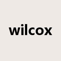wilcox是什么意思
