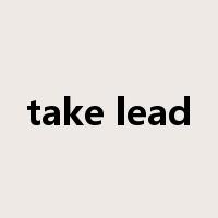 take lead是什么意思