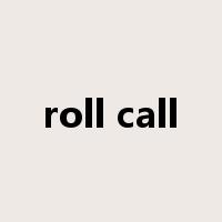 roll call是什么意思