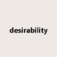 desirability是什么意思