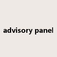 advisory panel是什么意思