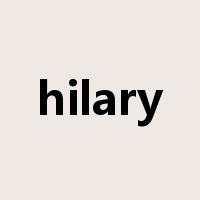 hilary是什么意思