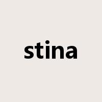 stina是什么意思