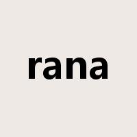 rana是什么意思