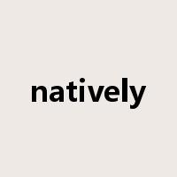 natively是什么意思