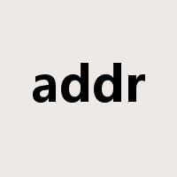 addr是什么意思