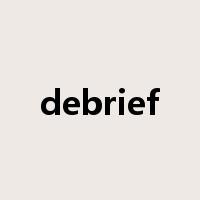 debrief是什么意思