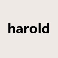 harold是什么意思