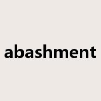 abashment是什么意思