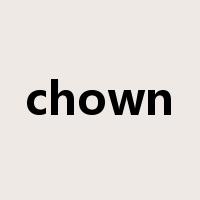 chown是什么意思