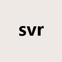 svr是什么意思