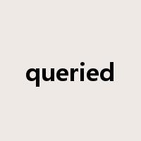 queried是什么意思