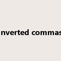 inverted commas是什么意思