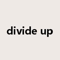divide up是什么意思
