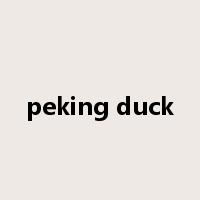 peking duck是什么意思