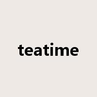 teatime是什么意思