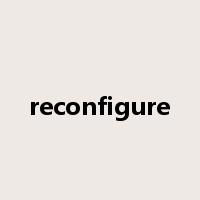 reconfigure是什么意思