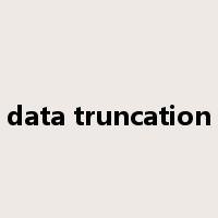 data truncation是什么意思