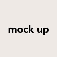 mock up是什么意思