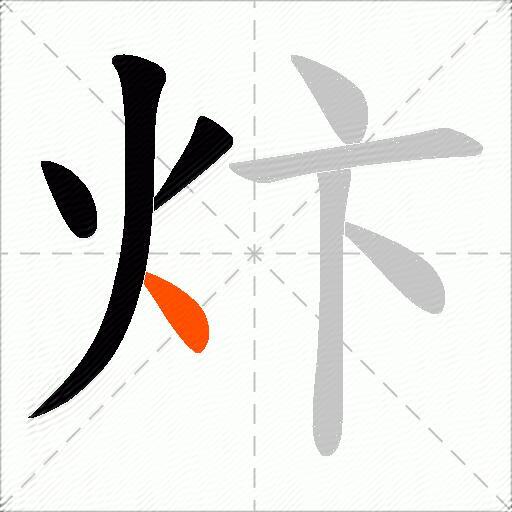 炞