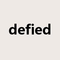 defied是什么意思