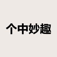 个中妙趣是什么意思