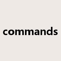 commands是什么意思