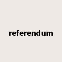 referendum是什么意思