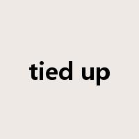 tied up是什么意思
