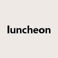 luncheon是什么意思