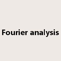 Fourier analysis是什么意思