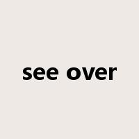 see over是什么意思