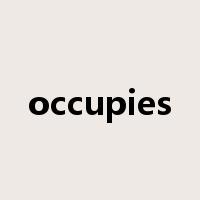 occupies是什么意思