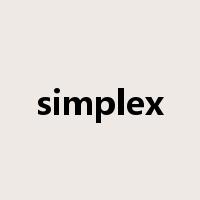 simplex是什么意思