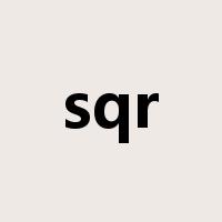 sqr是什么意思