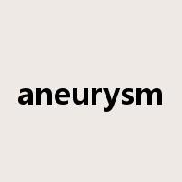 aneurysm是什么意思