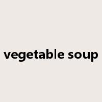 vegetable soup是什么意思