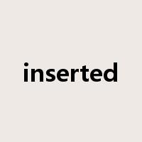 inserted是什么意思