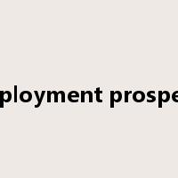 employment prospects是什么意思