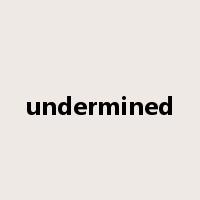 undermined是什么意思