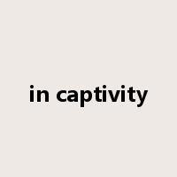 in captivity是什么意思