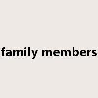 family members是什么意思