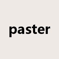 paster是什么意思