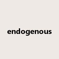 endogenous是什么意思